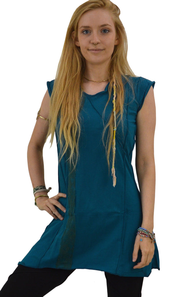 Psy trance style mini dress long top