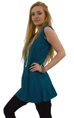 Psy trance style mini dress long top