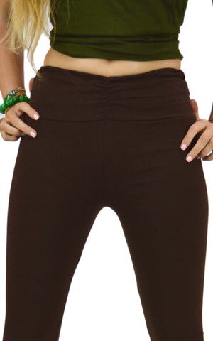 Plain Pleated lycra Leggings