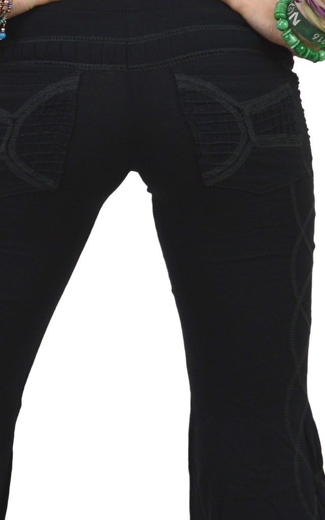 Embroidered Lycra  sexy Yoga Leggings