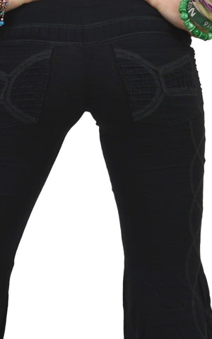 Embroidered Lycra  sexy Yoga Leggings