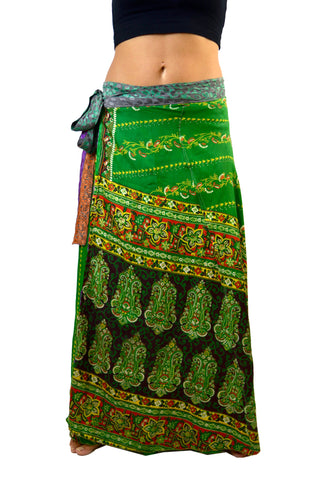 Wrap Silk Maxie Skirt
