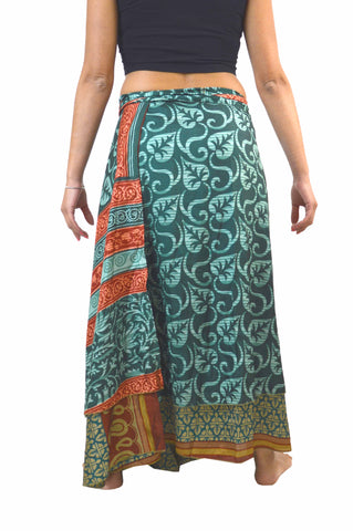 Wrap Silk Maxie Skirt