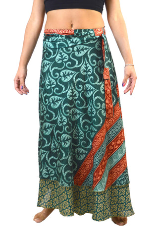 Wrap Silk Maxie Skirt