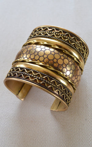 Brass Cuff / Tribal Bracelet